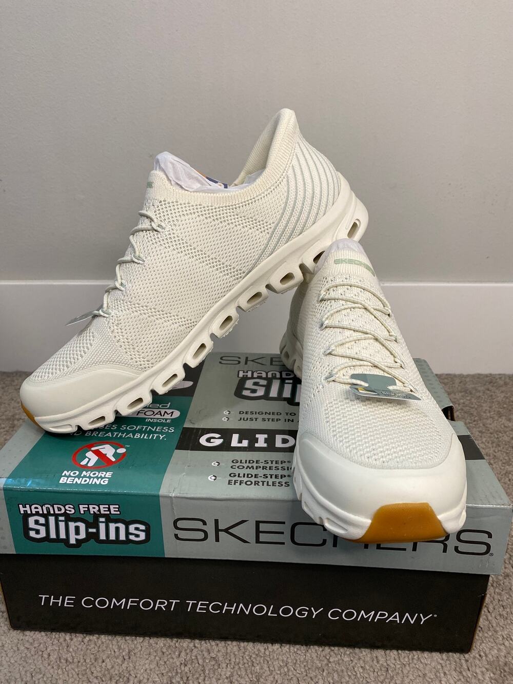 New Skechers Glide-Step Pro Soft Mirage Women’s White Size 10